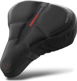 Unyqoos® Coussin de selle de vélo – Coussin de selle ergonomique 3 zones en mousse à mémoire de forme, antidérapant avec sangles de fixation, housse de pluie, pour femmes et hommes