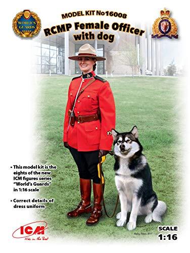 ICM 16008 figuren RCMP vrouwelijke officer met hond