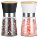 Molen - Set van 2 - Vitrocéramique maalwerk - Zwart en wit - 13,5 cm - Voor de keuken