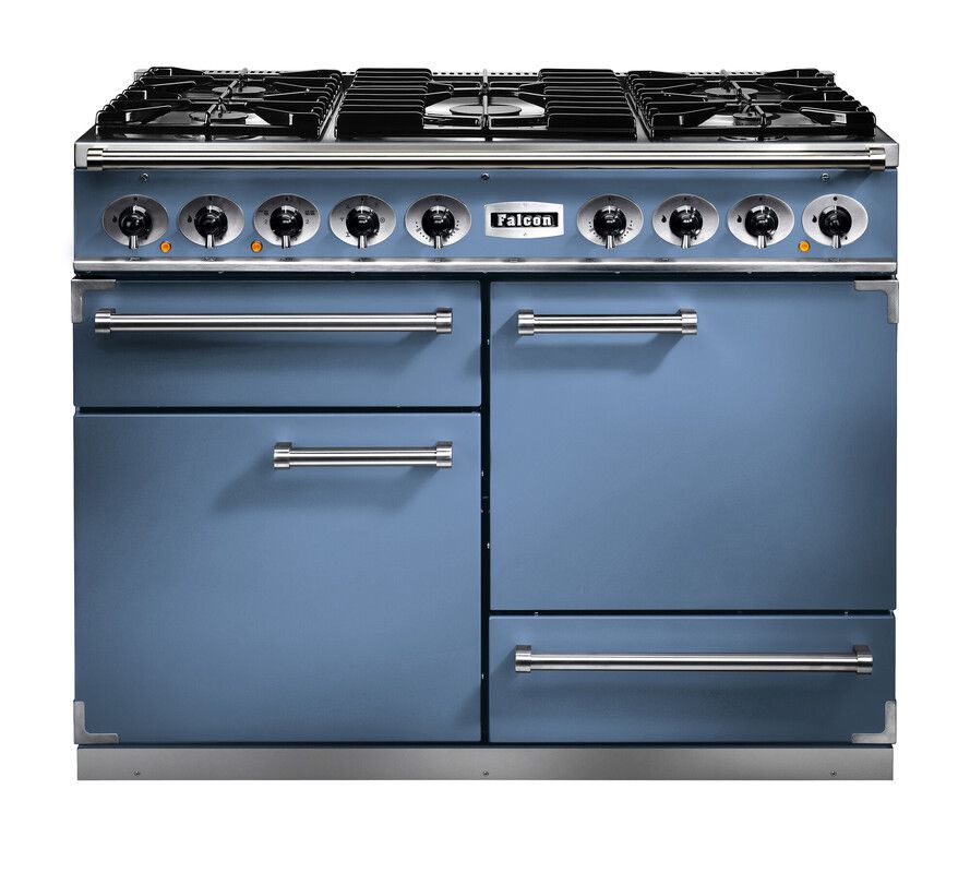Falcon Deluxe 1092 Range Cooker - Electric Oven & Gas Hob - Blue