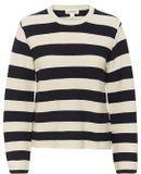 Soaked in Luxury Vrouwentrui Lidya Marine Gestreept Wol Lange Mouw Ronde Hals Maat L