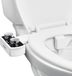 Vevor Bidet-Opzetstuk Ultradunne Toiletzitting met 2 Intrekbare Sproeiers En Instelbare Waterdruk, Wit