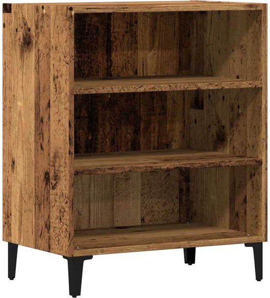 VidaXL Dressoir 57x35x70 cm bewerkt hout oud houtkleurig