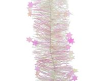 Decoris guirlande lametta d10l270 cm iris