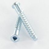 Vis Express Vis D'Assemblage Confirmat Tête Fraisée Tf Hexagonal Creux 5x40 Ss Cranté Acier Zingué-30 Pièces