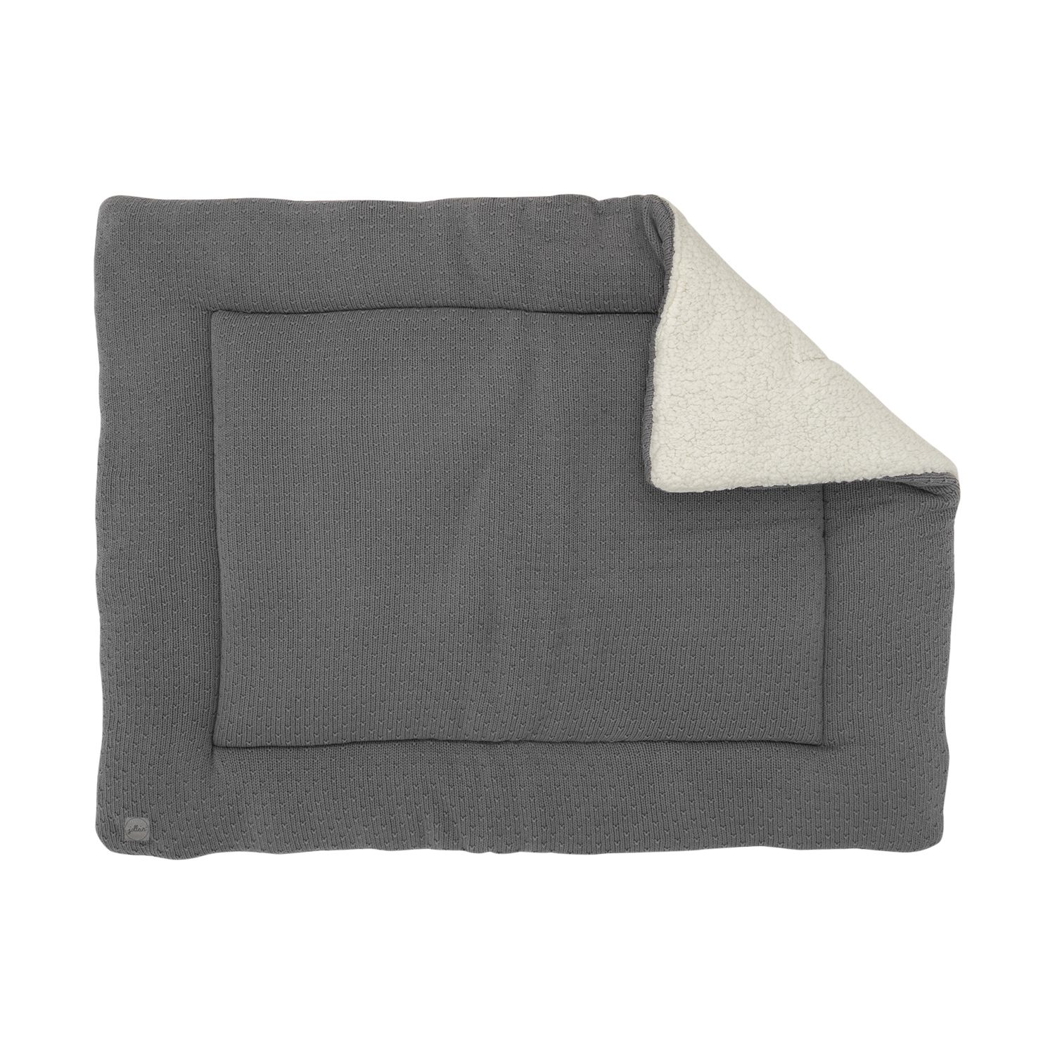 Jollein Blis Knit Boxkleed Storm Grey 80 x 100 cm