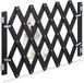 Relaxdays Traphekje hond - uitschuifbaar 34,5-108,5 cm breed - 47,5-60 cm hoog - bamboe - zwart