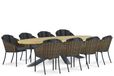 Santika Furniture Santika Tika/Diogo 280 cm dining tuinset 9-delig
