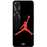 Oppo Etui Oppo A78 5G Jordan logo 23 nike basketbal kleur rood Maniacase