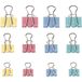 Creativ Company Foldback Clips, Staal, 25 mm, Groen, Blauw, Roze, Geel, 30 stuk(s)