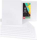 Markenlos 28 x 35,5 cm groot pakket met 28 doeken, canvas met witte primer 100% katoen, voor schilderen, acrylgieten, olieverf en natte kunstmedia, schilderbord voor professionals en hobbyschilders