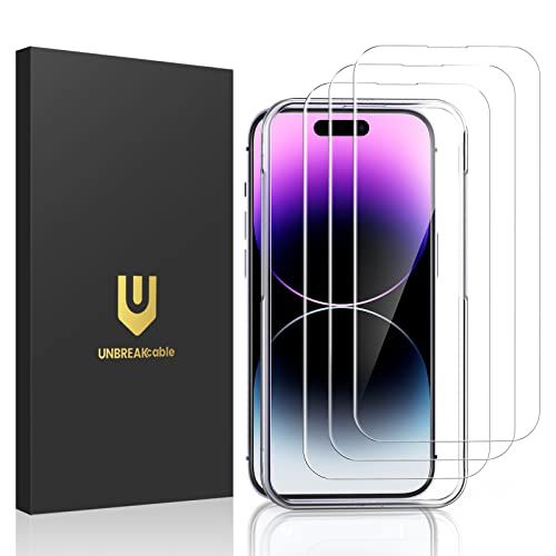 UNBREAKcable Pantserbescherming glas voor iPhone 14 Pro Max [3 stuks]