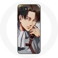 Maniacase Etui voor Samsung Galaxy A03 Aanval van de Titanen Levi Ackerman Manga