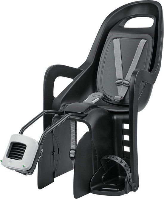 Polisport Groovy FF Achter Fietsstoeltje - Zwart/Grijs