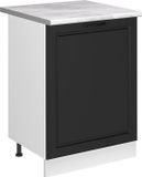 Vicco Keukenonderkast R-Line, Antraciet landelijk/Wit, 60 cm