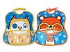 Ti Tin slabbetjes met tas, sluiting met banden, 100% vinyl, grappige designs, 25 x 30 cm, 2 stuks