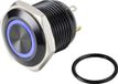 TRU COMPONENTS TC-9428164 GQ16F-10E/J/B/12V/A Druktoets 48 V/DC 2 A 1x uit/(aan) Moment Blauw IP65 1 stuk(s)