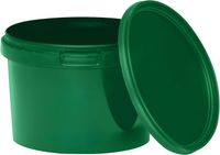 BenBow Seau avec couvercle et poignée 0,5L Quantité : 5 pcs, Vert BSR, Étanche à l'air, Conforme aux normes alimentaires, BRC, Anti-fuite