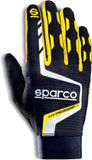 Sparco Hypergrip+ Sim Racing Handschoenen - Lange Vingers - Leer - Klittenband - Geel - Maat L