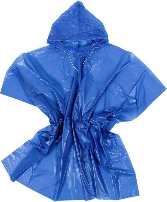 WDMT 4x Regen Poncho - One size - Inclusief capuchon (4 stuks)