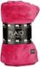 In The Mood Collection Famke Fleece Plaid – L180 x B130 cm – Fuchsia
