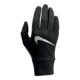 Nike Gants de course Légers Tech - Noir/Argenté Femme, pointure Large