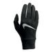 Nike Gants de course Légers Tech - Noir/Argenté Femme, pointure Large