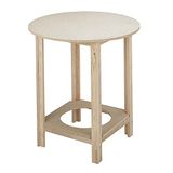Mueblear 21000 glazen tafel rond hout zonder nagellak 70x75cm Sans Vernis
