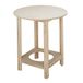 Mueblear 21000 glazen tafel rond hout zonder nagellak 70x75cm Sans Vernis