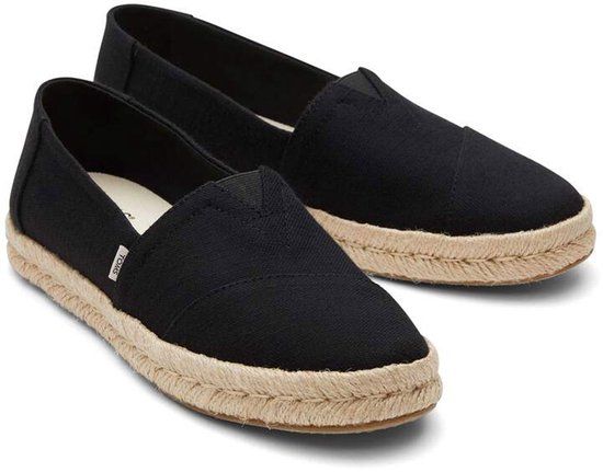 TOMS Shoes ALPARGATA ROPE 2.0 - Women's Black Espadrilles - Size 37