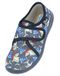 BECK Huisschoenen 'Haie' marine / donkerblauw / grijs / rood / wit