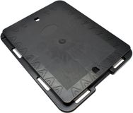 Wonday Transportplaat met kunststof platform, 150 kg, Zwart