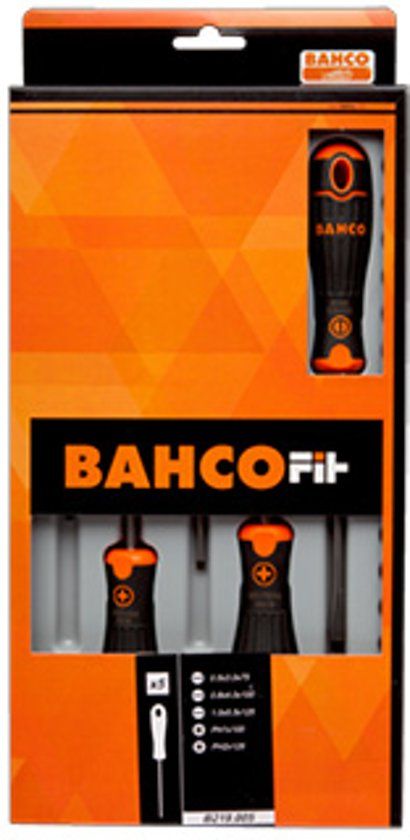 Bahco Schroevendraaierset Fit 5-delig SL/PH - 7314150283255