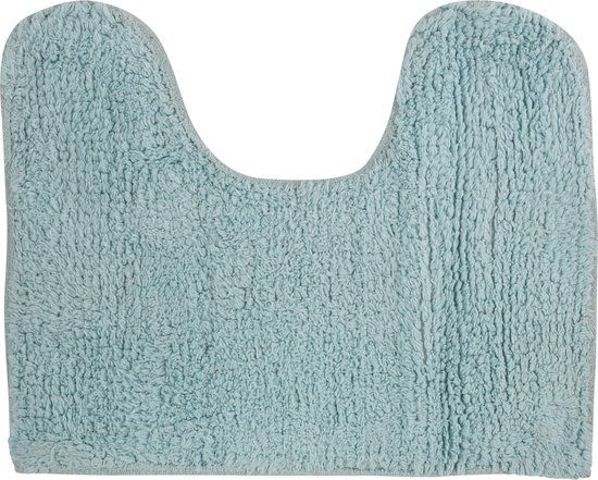MSV Badmat - Lichtblauw - 45 x 35 cm - Polyester/Katoen