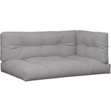 Maison Exclusive Coussins de palette lot de 3 gris tissu