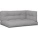 Maison Exclusive Coussins de palette lot de 3 gris tissu
