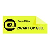 Sneltoner Brother TZe-611 - 8m zwart op geel / gelamineerd tape / 6mm (huismerk)