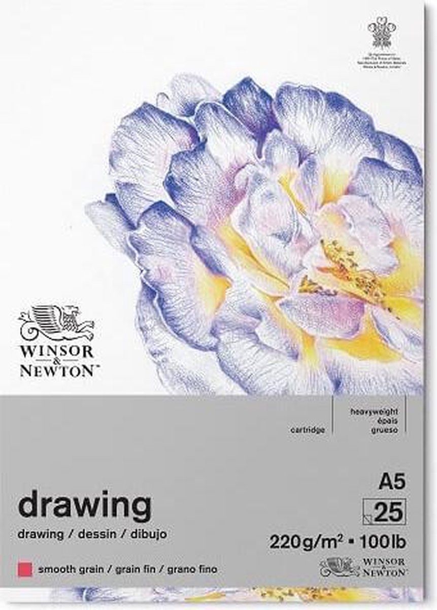 Winsor & Newton Tekenblok Fijne Korrel A5 - Wit