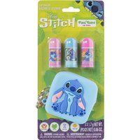 Top1Toys Stitch Lipbalsem 3 stuks tasje en sleutelhanger