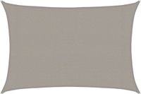 vidaXL Zonnezeil 160 g/m² rechthoekig 3x5 m HDPE lichtgrijs
