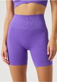 Björn Borg dames Studio Seamless Ribbed Shorts - korte sportbroek - paars