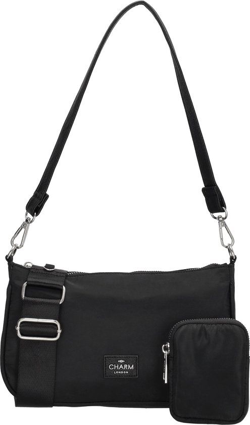 Charm London Odeon Schoudertas met Etui - Zwart
