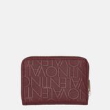 VALENTINO Donna Zip Around Wallet Bordeaux Wijnrood