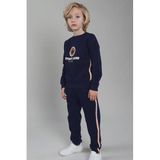 TYGO & vito sweater met print - donkerblauw