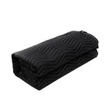 VEVOR Geluidsisolerende deken, 2438 x 2032 mm, grote geluidsisolatie, studio, met oogjes, geweven stof, polyester, geluidsabsorptie, voor het blokkeren van licht, lawaai, bescherming van meubels