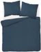 Detexpol Pure - Housse de matelas en damas - 160x200 cm - Bleu - Rayures