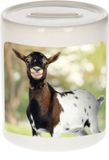 Bellatio Decorations Dieren gevlekte geit foto spaarpot 9 cm jongens en meisjes - Cadeau spaarpotten gevlekte geit geiten liefhebber
