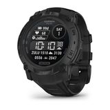 Garmin Instinct 3 50 mm Solar Tactical Edition Zwart met zwarte siliconen band