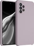 kwmobile telefoonhoesje geschikt voor Samsung Galaxy A52 / A52 5G / A52s 5G - Hoesje met siliconen coating - Smartphone case in lila wolk
