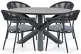 Santika Furniture Santika Vivian/Orino 130 cm dining tuinset 5-delig